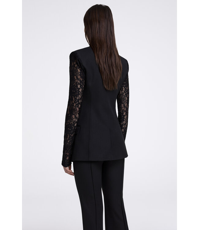 SMYTHE Lace Sleeve Blazer