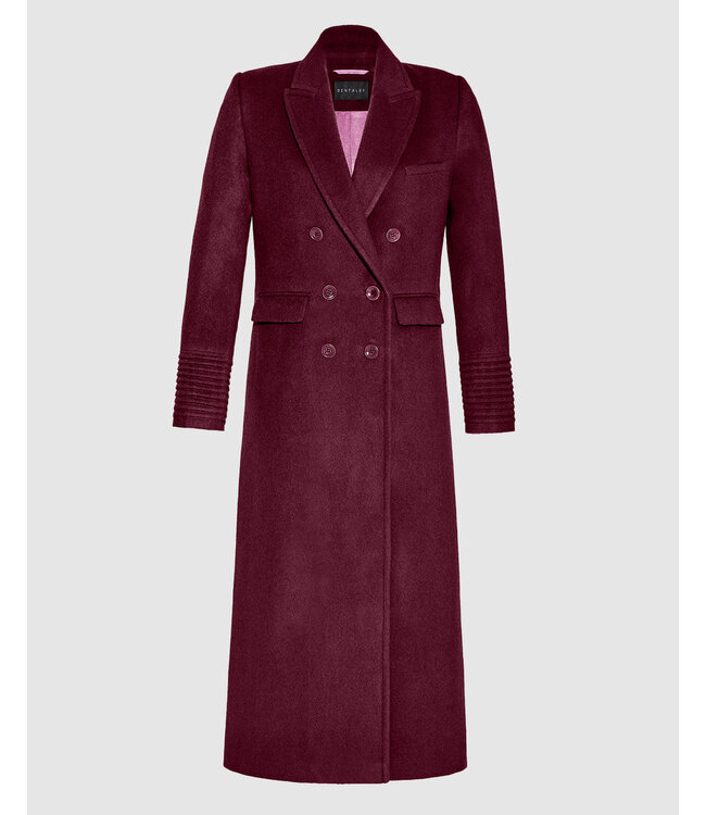 SENTALER Manteau bébé en alpaga maxi à double boutonnage et col montant