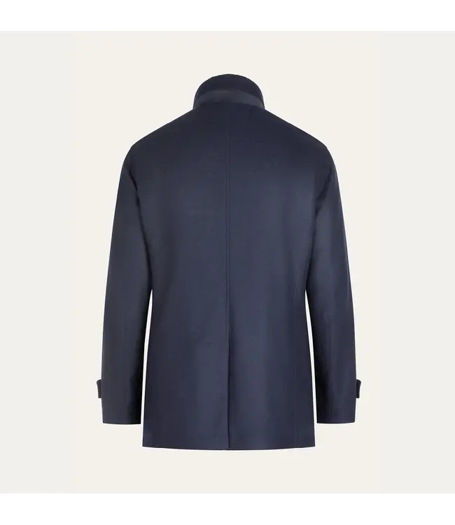 CORTIGIANI Field Jacket in Wish Cashmere with Detachable Knit Collar