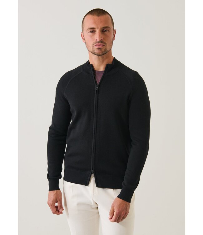 Patrick Assaraf Cardigan Raglan en Laine Mérinos Double Face