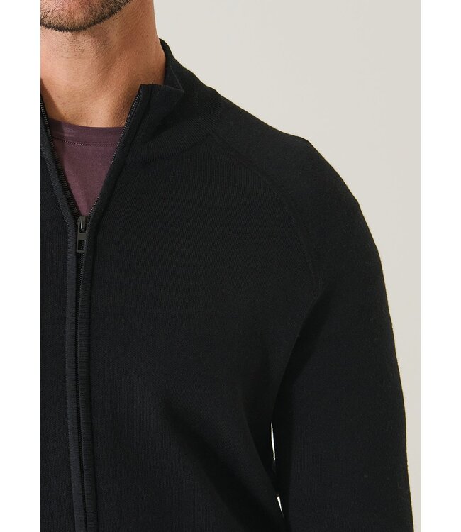 Patrick Assaraf Cardigan Raglan en Laine Mérinos Double Face