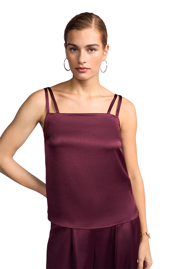 Satin Top with Straps