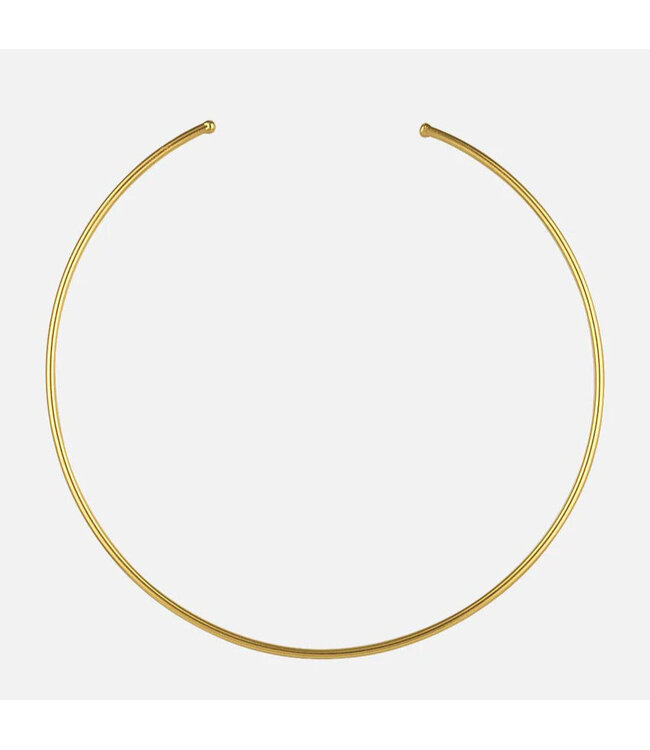 RM KANDY Collier Ras du Cou Minimaliste Doré