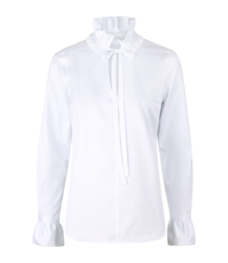 STENSTROMS blouse Kenji blanche à volants