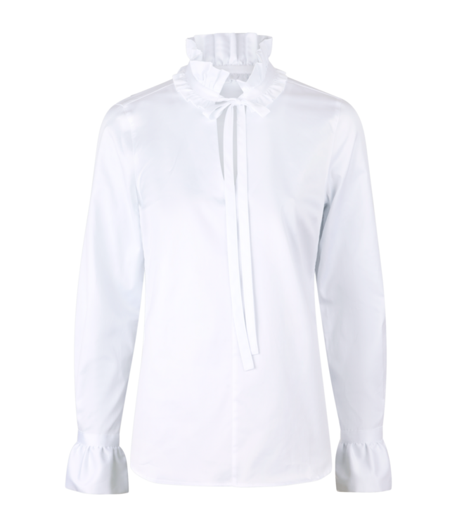 STENSTROMS blouse Kenji blanche à volants