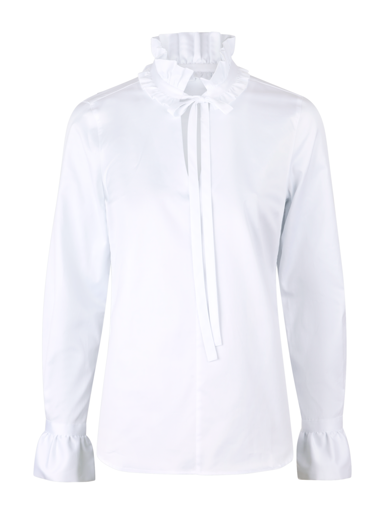 Kenji White Frill Blouse