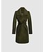 SENTALER Baby Alpaca Mid Length Large Notched Collar Wrap Coat