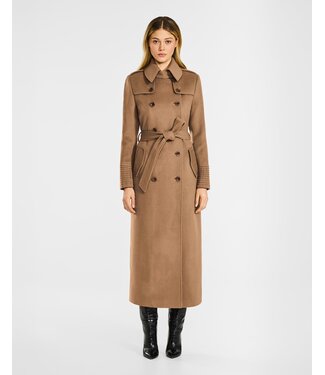 SENTALER Baby Alpaca Maxi Trench Coat