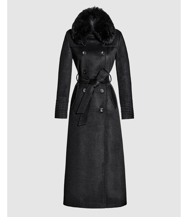 SENTALER Baby Alpaca Maxi Trench Coat