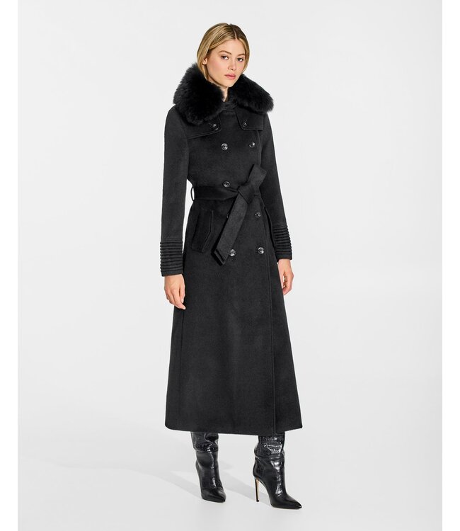 SENTALER Baby Alpaca Maxi Trench Coat
