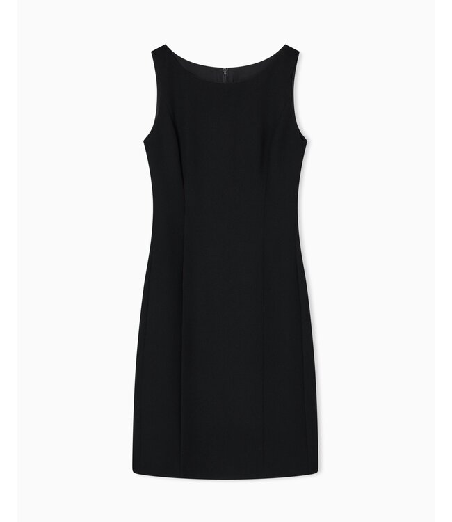 EMPORIO ARMANI Waffle-Weave Technical Fabric Sheath Dress