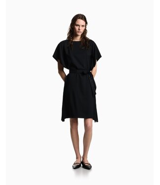 EMPORIO ARMANI Robe en Satin Crêpe avec Ceinture