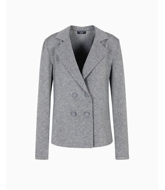 EMPORIO ARMANI Icon Chevron Viscose-blend Shirt Jacket