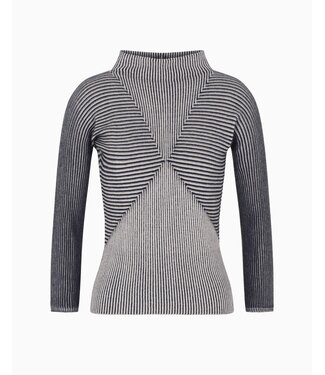 EMPORIO ARMANI Jumper with Striped Links-Stitch Details
