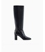 EMPORIO ARMANI Nappa-Leather boots with Strap and Eagle Plate