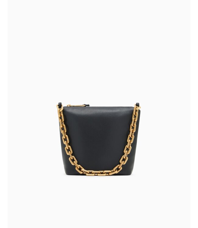 EMPORIO ARMANI Petit Sac Hobo en Cuir avec Chaîne