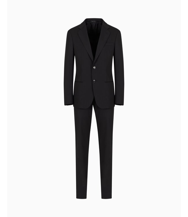 GIORGIO ARMANI Soho Line Single-Breasted Suit in Wool Twill