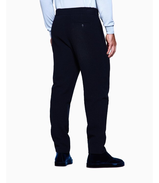 GIORGIO ARMANI Single-Pleat Virgin-Wool Seersucker Trousers