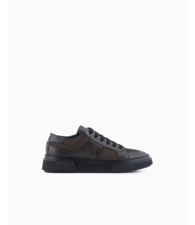 GIORGIO ARMANI Baskets en Cuir et Tissu