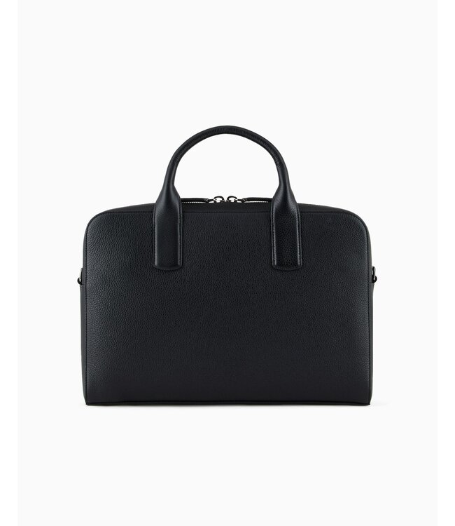 GIORGIO ARMANI Serviette en Cuir Grainé