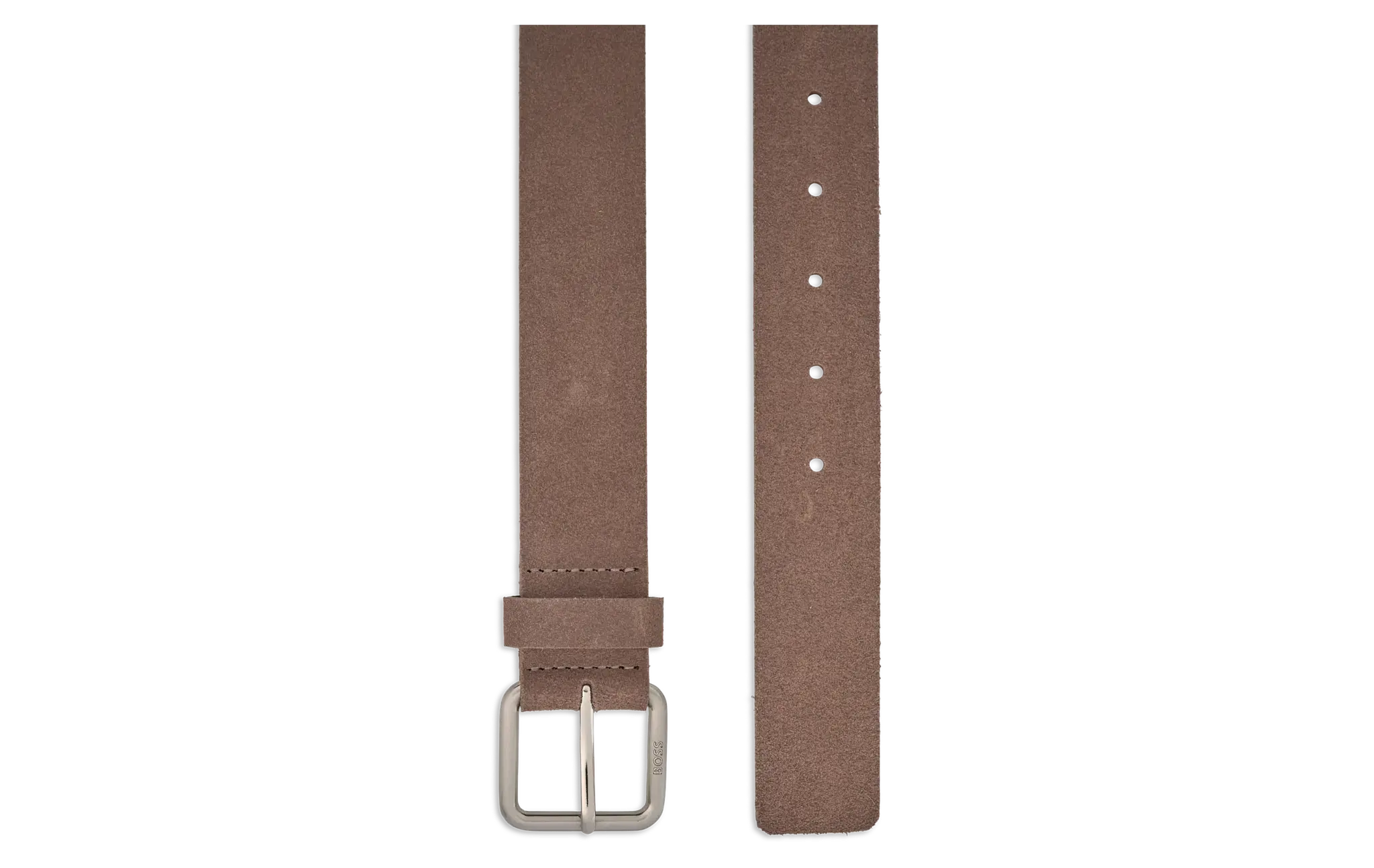Polished Buckle Minimal Belt