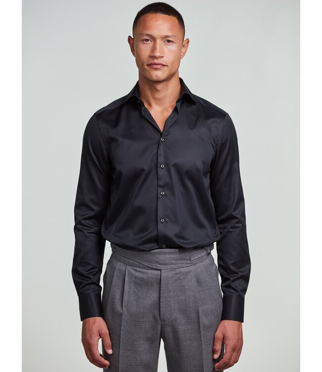 STENSTROMS Chemise en Twill Noir