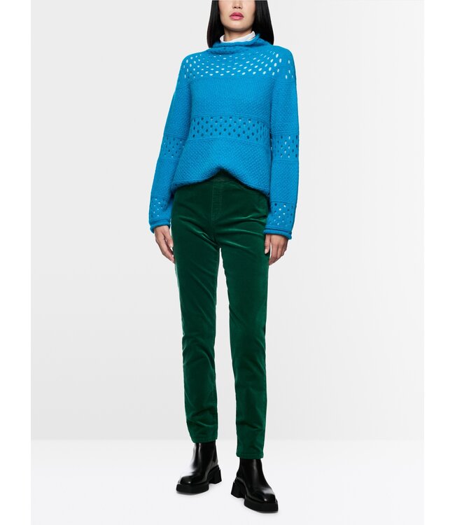 MARC CAIN Siena  Slip-on Trousers in Velvet