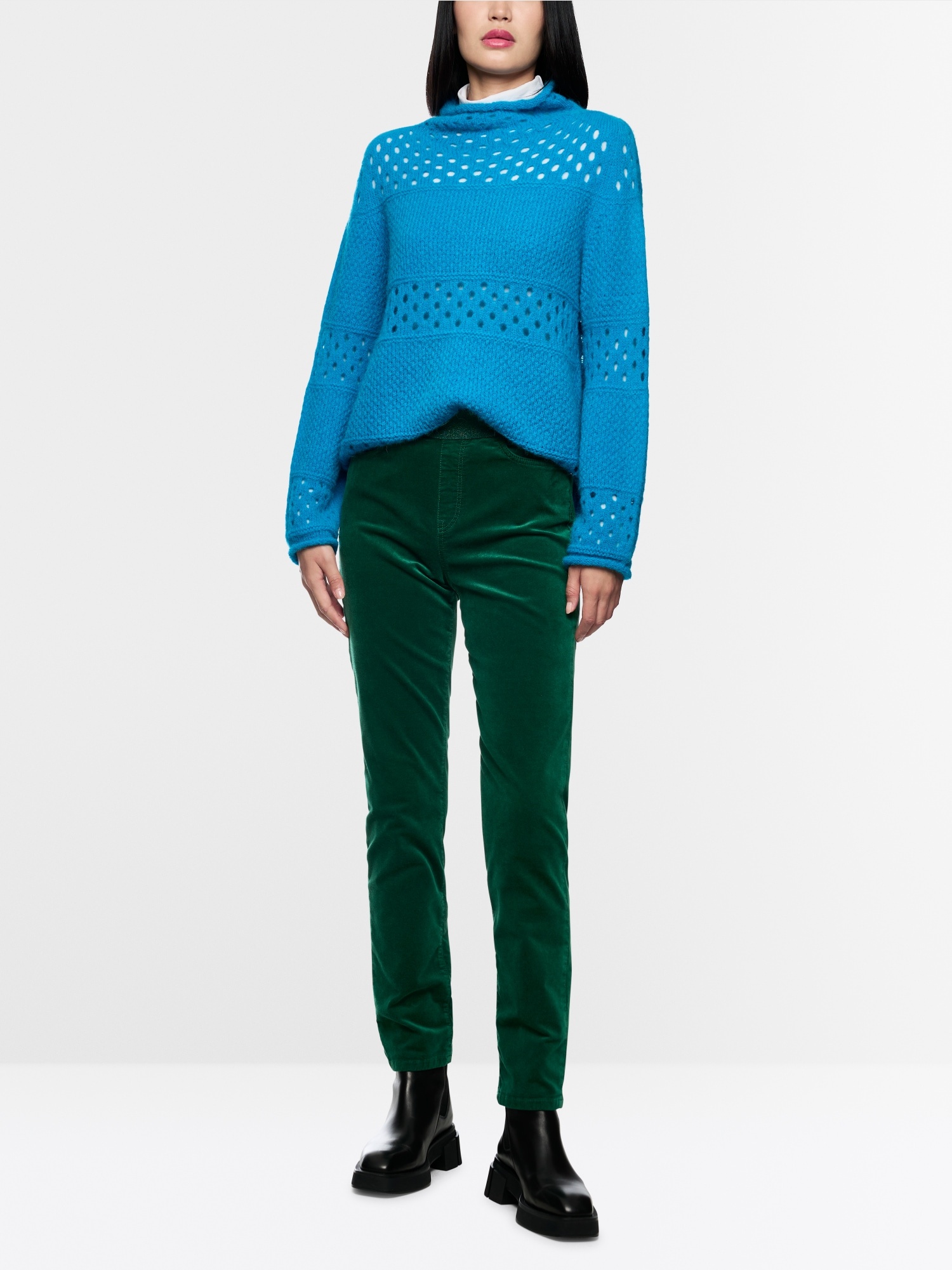 Siena  Slip-on Trousers in Velvet
