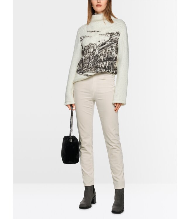 MARC CAIN Siena  Slip-on Trousers in Velvet