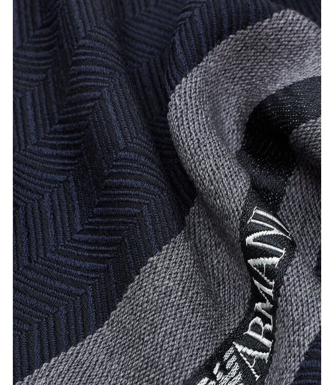 EMPORIO ARMANI Écharpe en laine avec bande logo