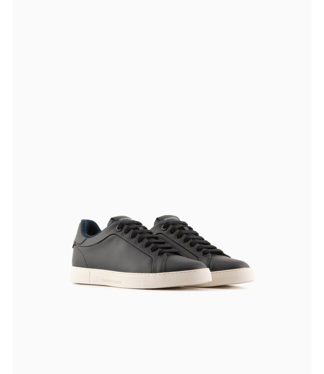 EMPORIO ARMANI Supple Leather  Sneakers