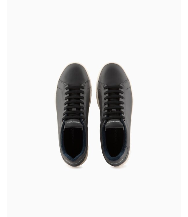 EMPORIO ARMANI Supple Leather  Sneakers