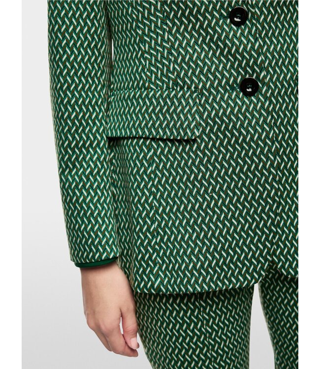 MARC CAIN Blazer with Herringbone Pattern