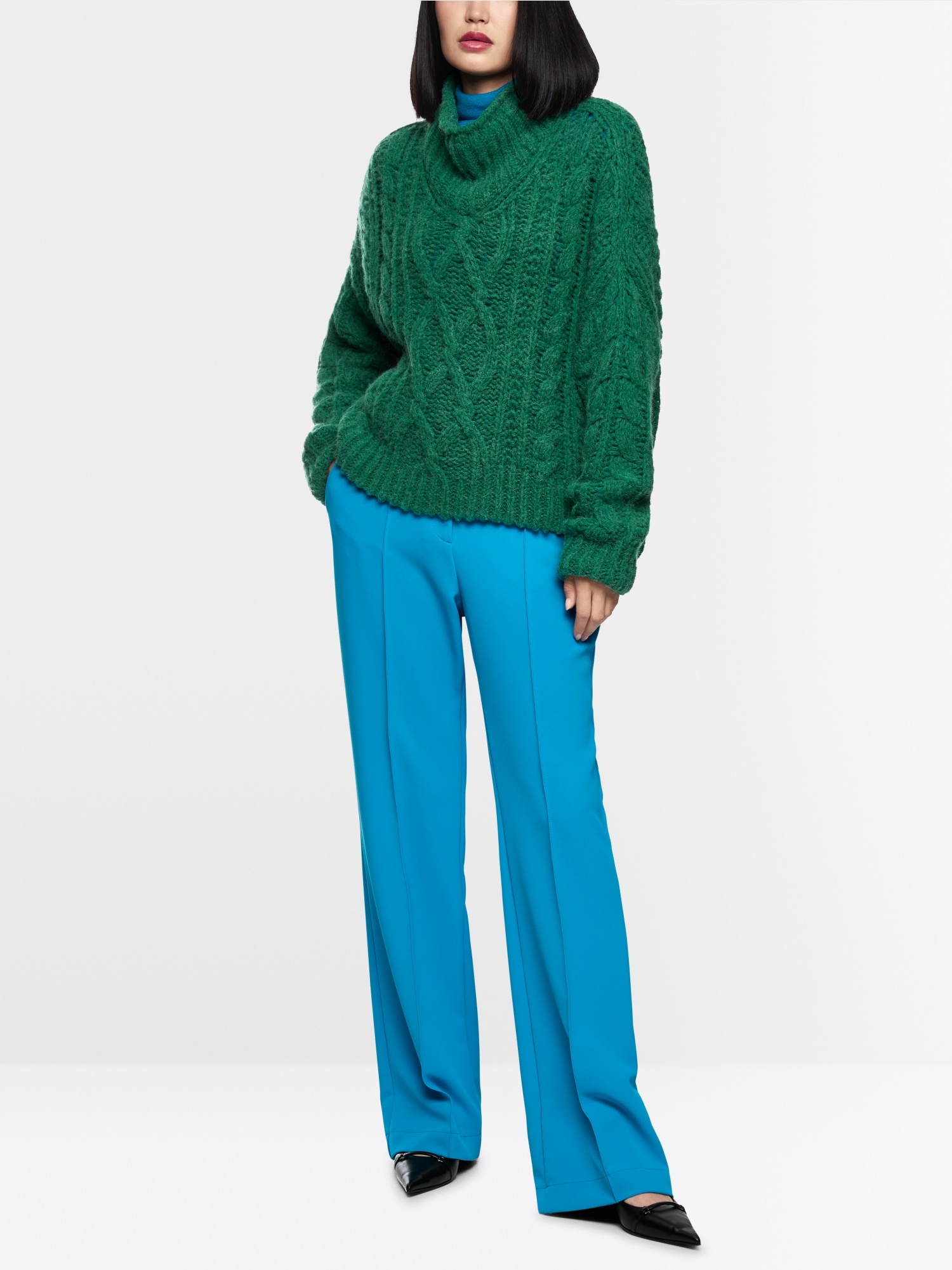 Knitted in Germany cable knit jumper