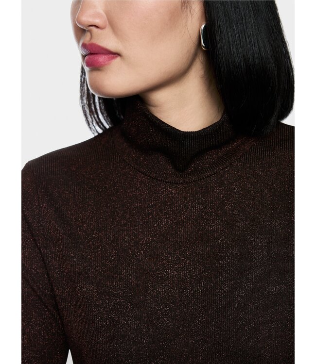 MARC CAIN Slim-fit lurex long-sleeved top