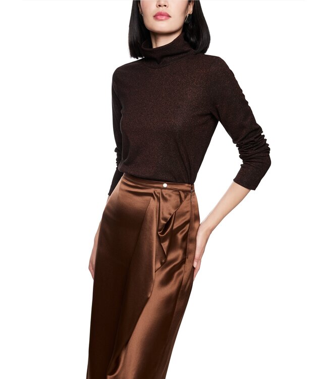 MARC CAIN Slim-fit lurex long-sleeved top