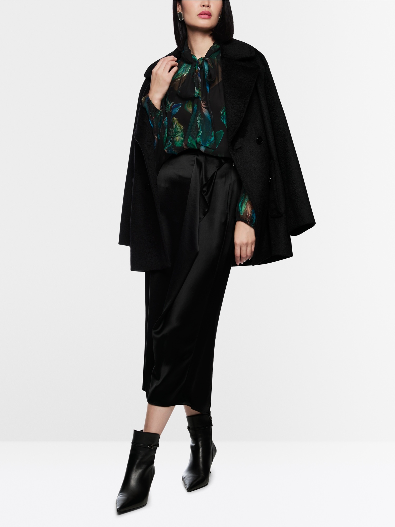 Transparent viscose blouse