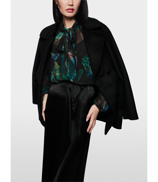 MARC CAIN Transparent viscose blouse