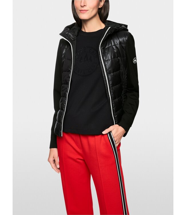 MARC CAIN Veste avec fausse plume et capuche