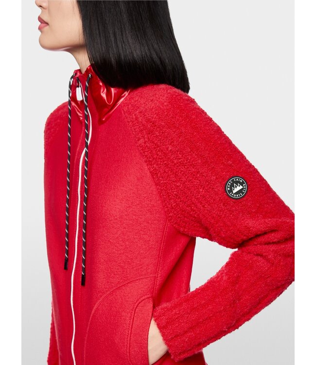 MARC CAIN Knitted in Germany cardigan with hood