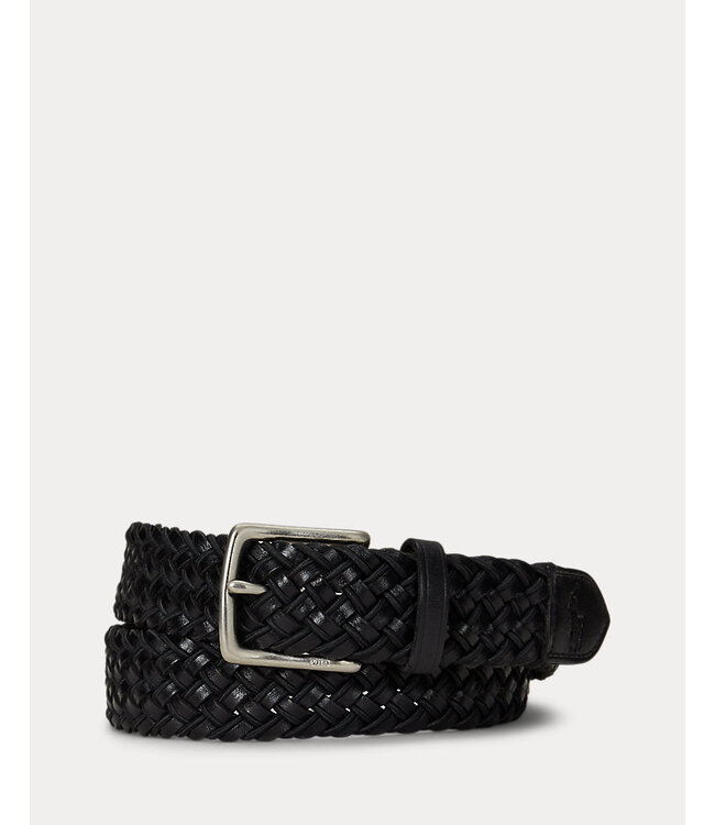 POLO RALPH LAUREN Ceinture Tressée en Cuir et Cordon