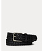 POLO RALPH LAUREN Leather & Braided Cord Woven Belt