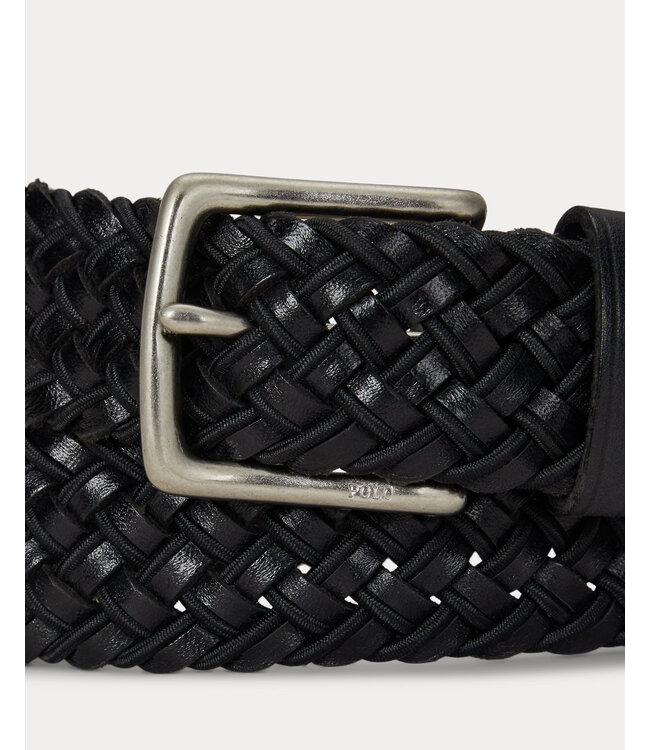 POLO RALPH LAUREN Ceinture Tressée en Cuir et Cordon