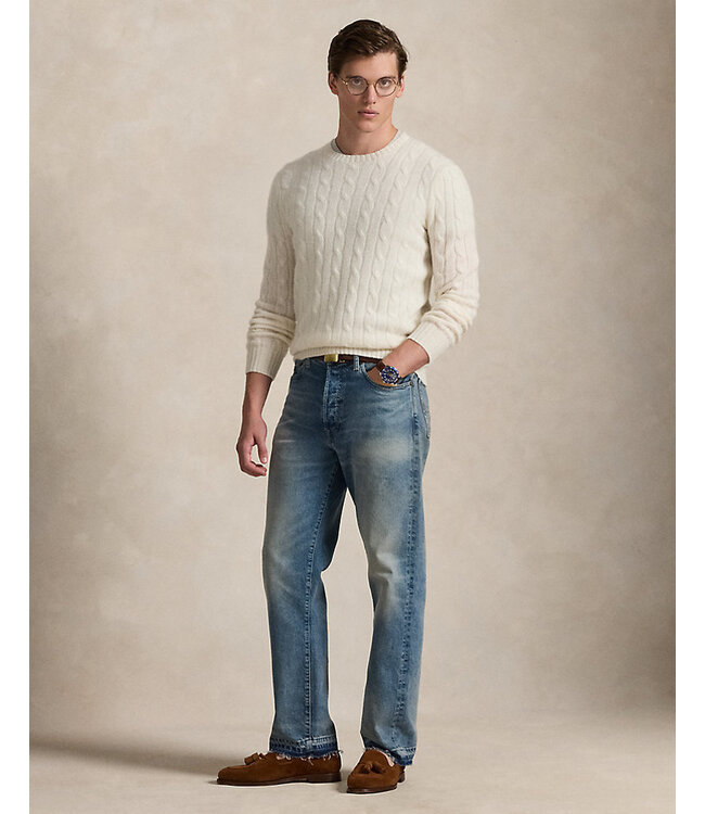 POLO RALPH LAUREN Le Pull Iconique en Cachemire à Torsades