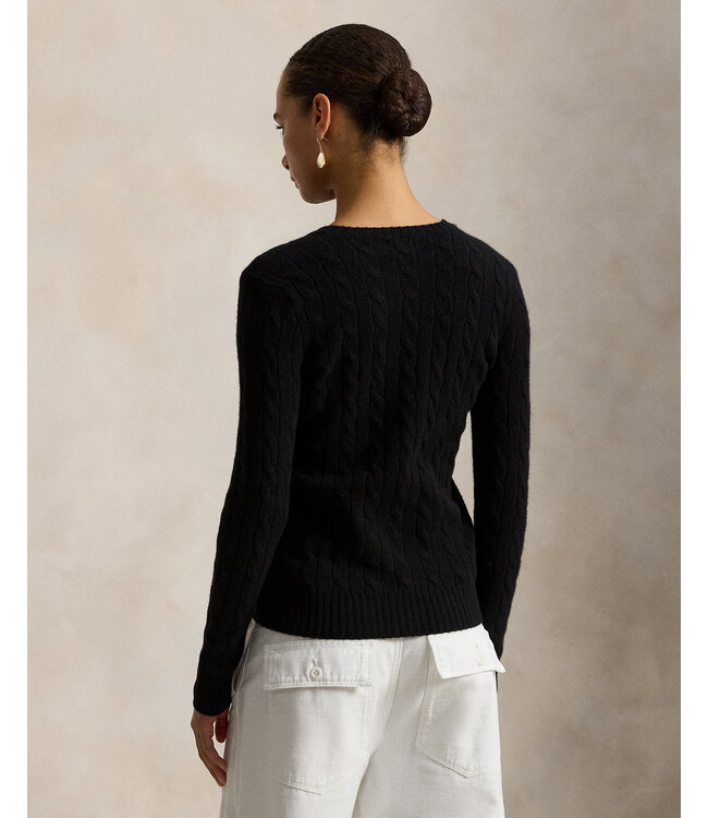 POLO RALPH LAUREN Pull à Torsades en Laine et Cachemire