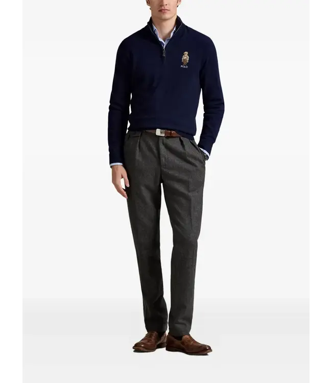 POLO RALPH LAUREN Polo Bear Wool Quarter-Zip Sweater