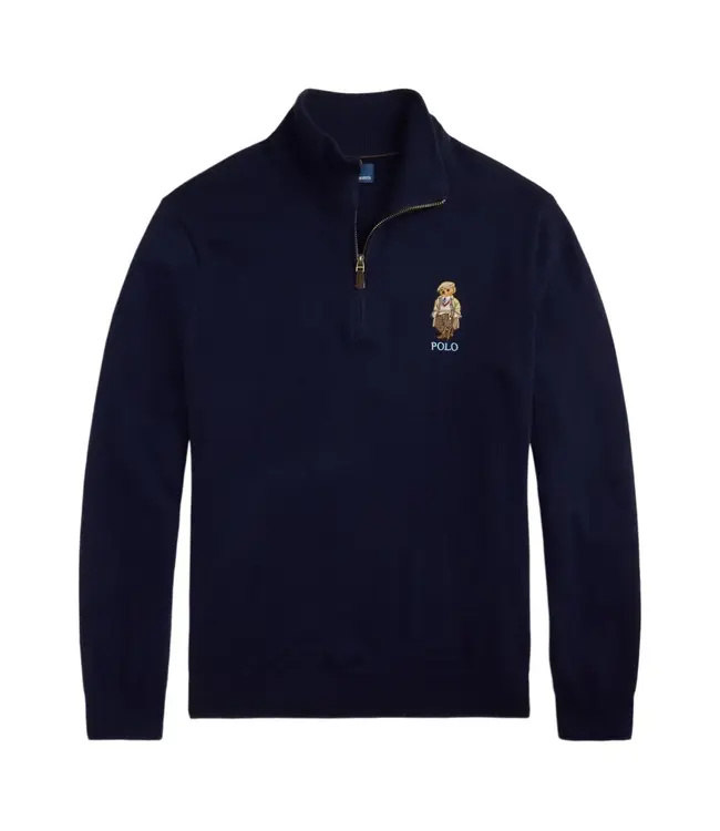 POLO RALPH LAUREN Polo Bear Wool Quarter-Zip Sweater