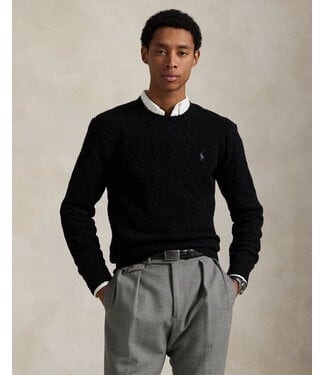 POLO RALPH LAUREN Pull à Torsades en Laine et Cachemire