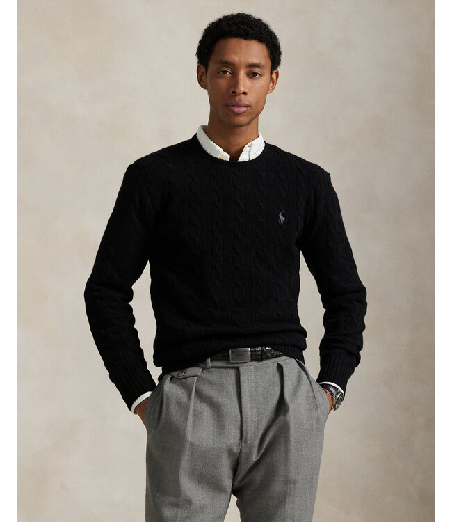 POLO RALPH LAUREN Cable-Knit Wool-Cashmere Sweater