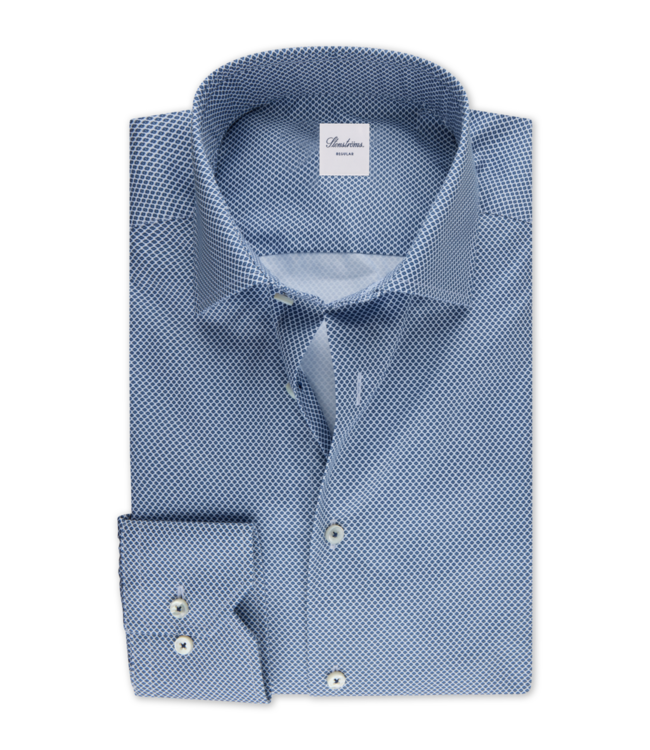 STENSTROMS Chemise en Sergé Bleu Marine à Motif